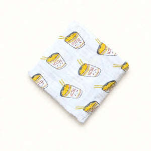 the wee bean organic cotton bamboo super soft swaddle in cup noodle