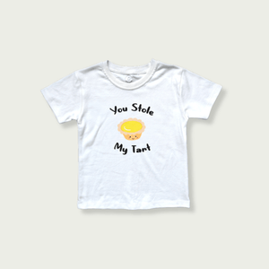the wee bean organic cotton kids toddler tee t-shirt in egg tart