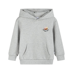 Kids Organic Cotton Grey Hoodie - Dim Sum Boy - The Wee Bean