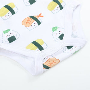 the wee bean organic cotton onesie with snap buttons