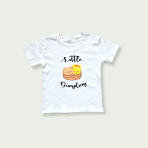 the wee bean organic cotton kids toddler tee in little dumpling