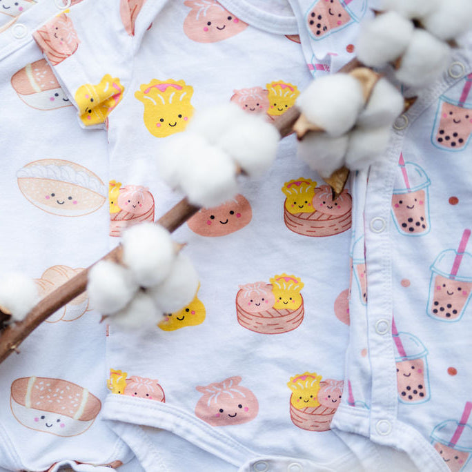 Organic cotton organic baby onesies from The Wee Bean