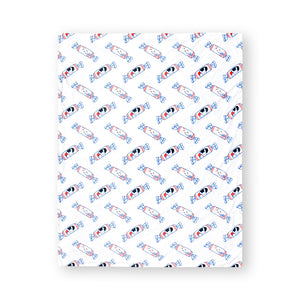 the wee bean minky fleece blanket in bunny rabbit candy