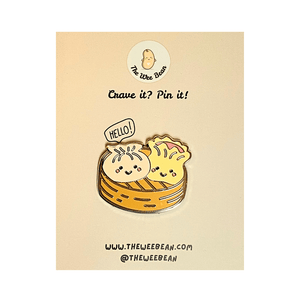 the wee bean dim sum hargow siu mai enamel pin