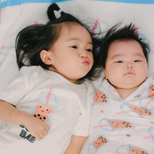Organic Cotton Toddler Kids T-Shirt - Boba Bae Boba Collection - The Wee Bean