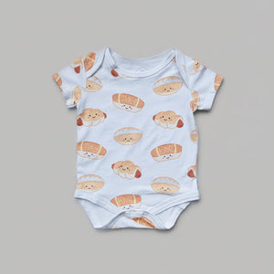 Organic Cotton Baby Onesie - Bakery Buns Boy - The Wee Bean
