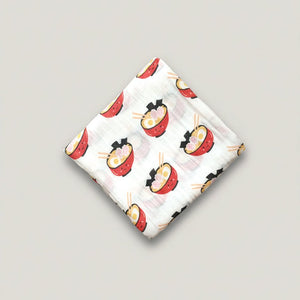 the wee bean ramen organic cotton and bamboo swaddle