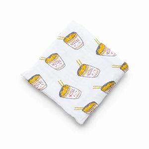 the wee bean organic cotton bamboo super soft swaddle in cup noodle