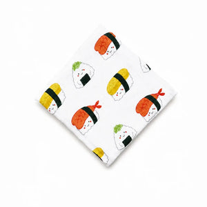 the wee bean organic cotton bamboo super soft swaddle in sushi