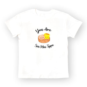 the wee bean organic cotton super soft adult women teen t-shirt in dim sum you are all that and siu mai