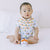 the wee bean organic and sustainable big baby gift set with blankets bibs swaddle and rattle doll in taste of japan sushi tempura