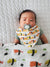Jan Bean of the Month with Sushi bib and swaddle