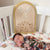 April Bean of The Month - Ariselle sleeping on her crib with The Wee Bean's Boba Crib Sheet