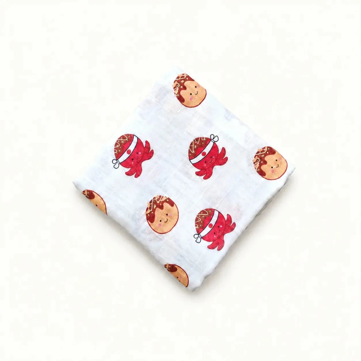 the wee bean organic cotton bamboo super soft swaddle in takoyaki