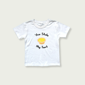 the wee bean organic cotton kids toddler tee t-shirt in egg tart