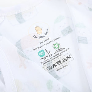 the wee bean onesie hotstamp