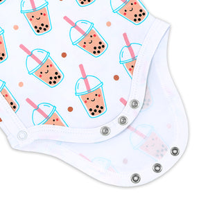 the wee bean organic cotton boba onesie super soft with snap buttons