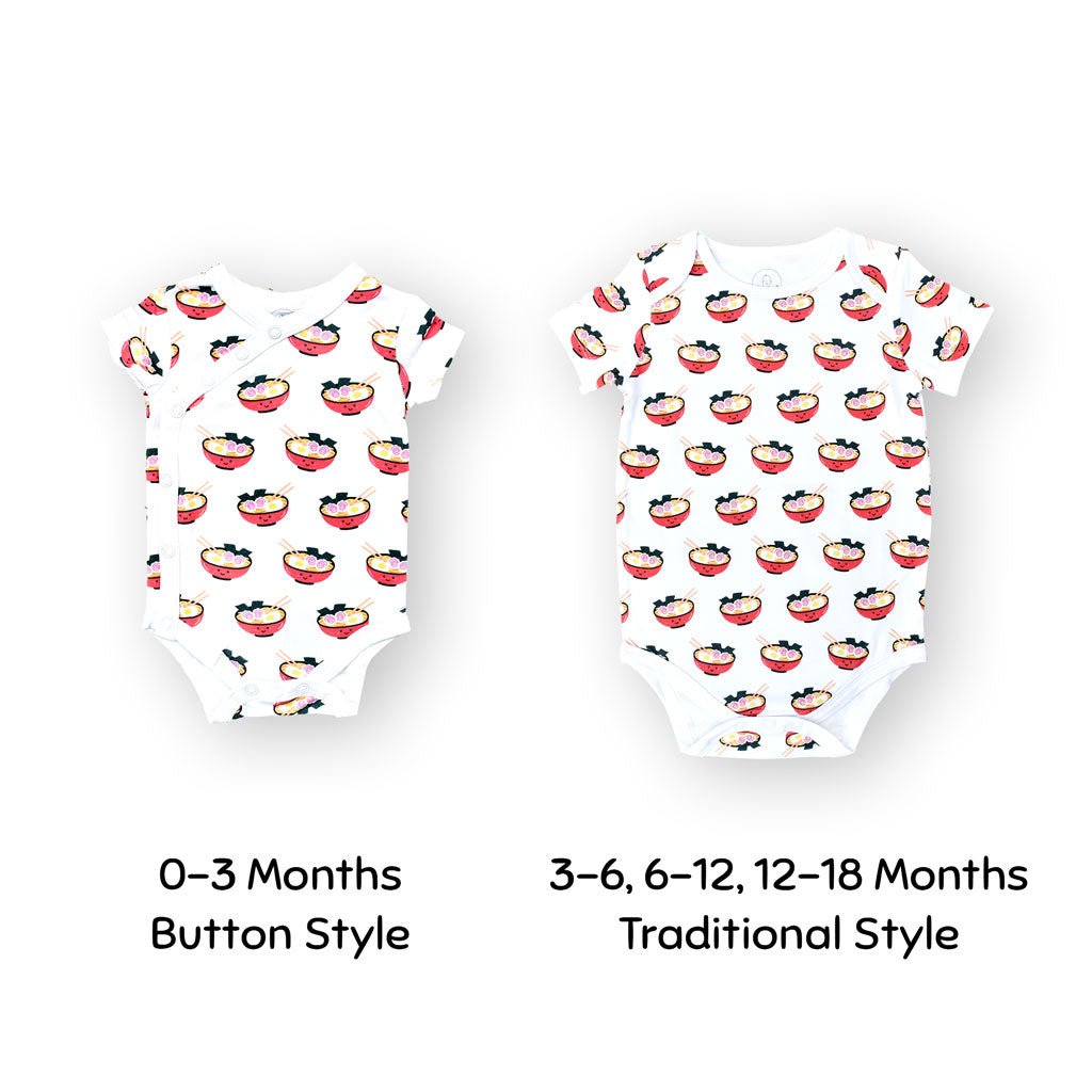 Organic Cotton Onesie - Ramen (6 - 12M) - The Wee Bean