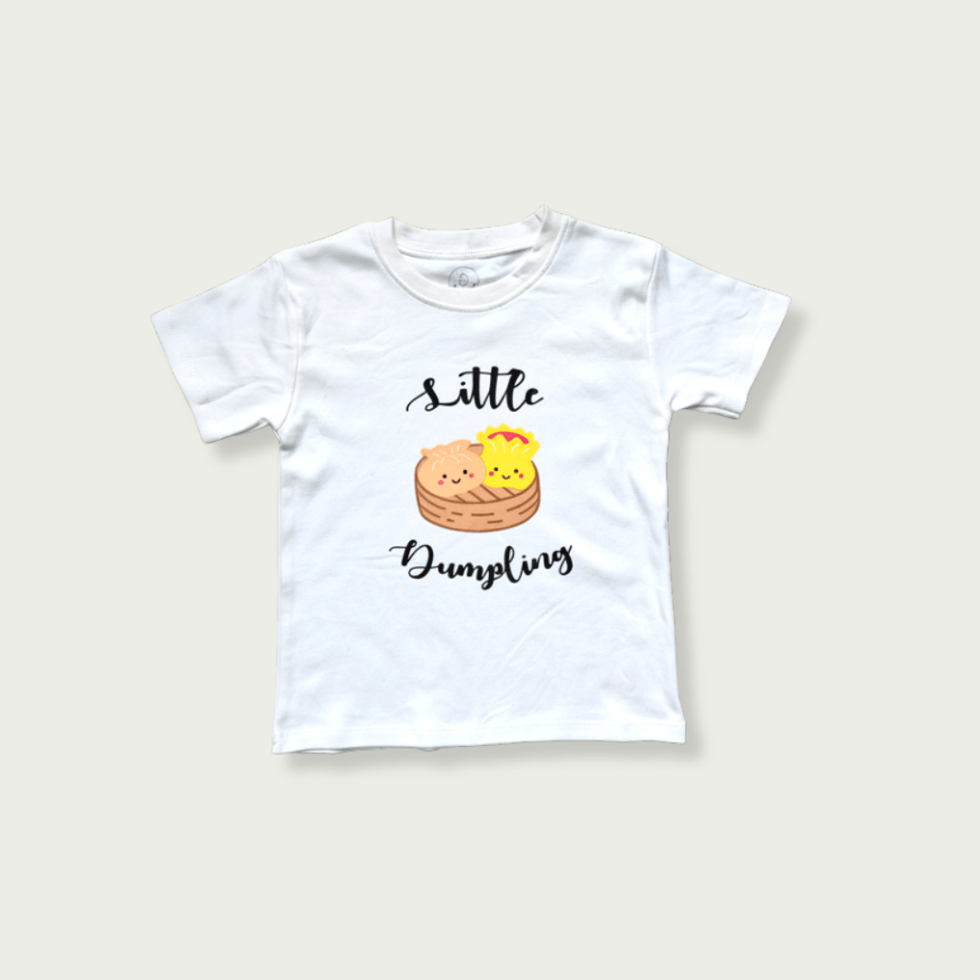 the wee bean organic cotton kids toddler tee in little dumpling
