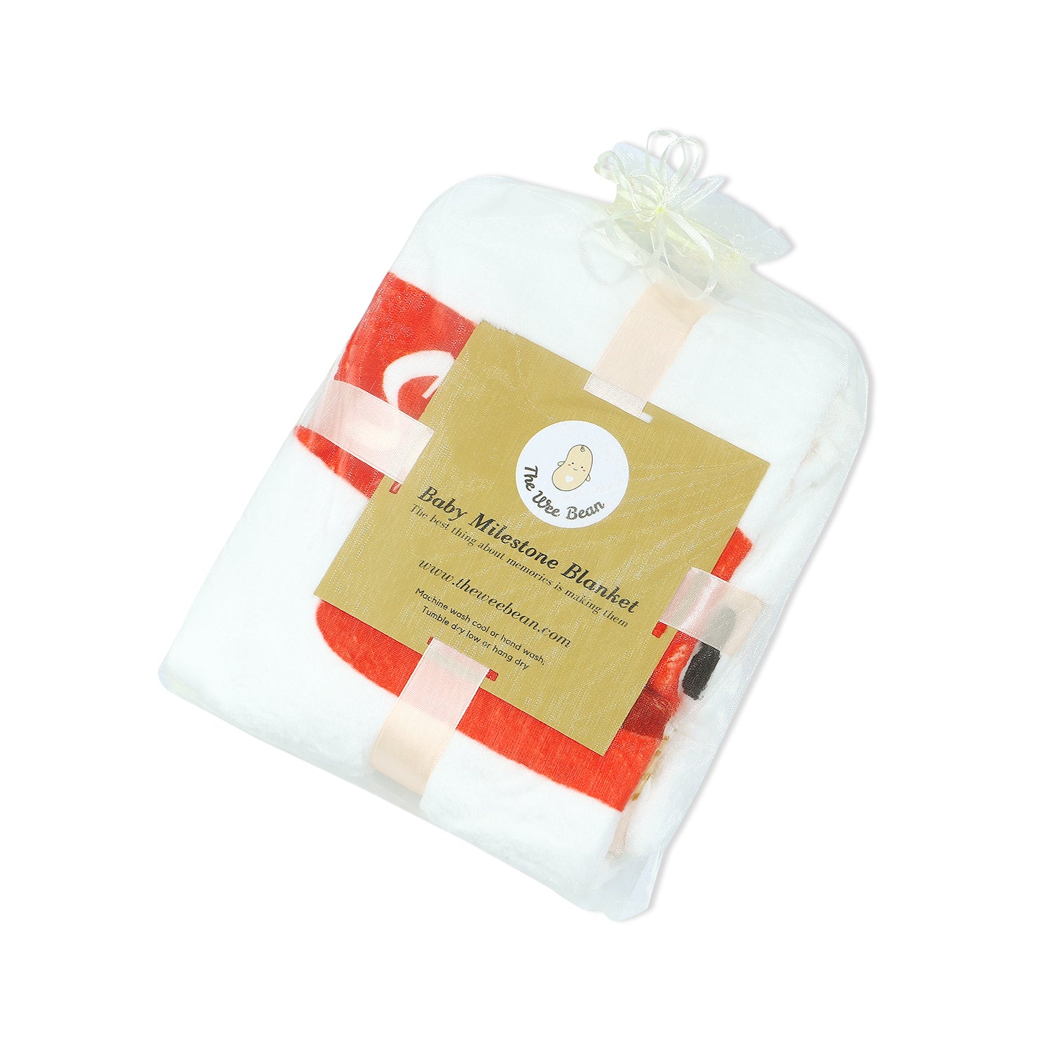 the wee bean milestone blanket reusable sustainable packaging