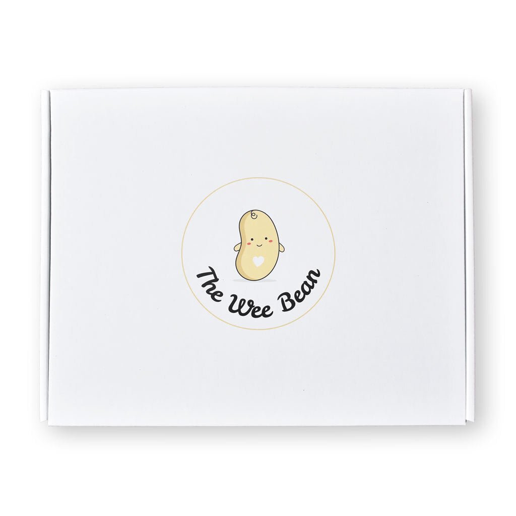 the wee bean recyclable cardboard gift box front view