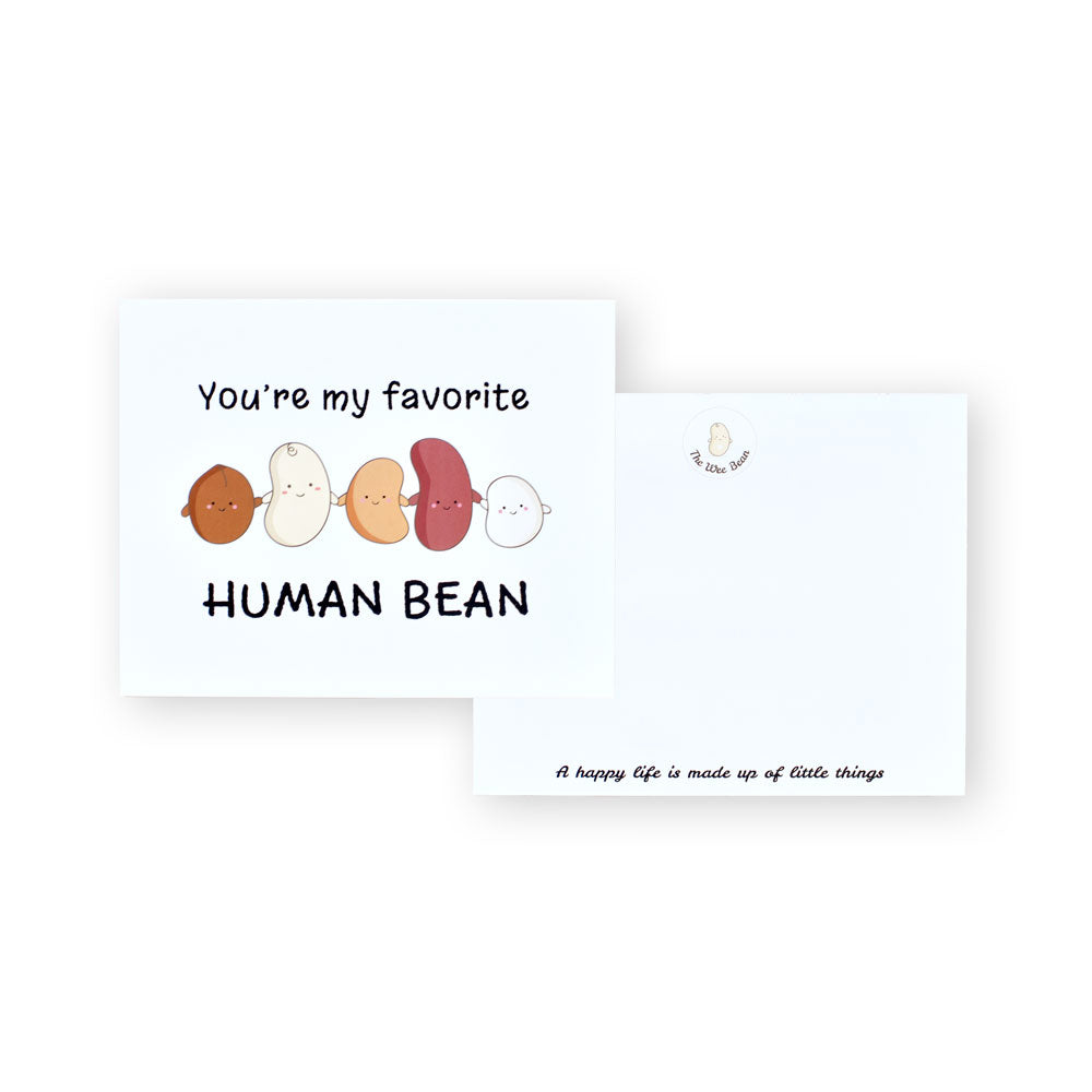 the wee bean gift card you&#39;re my favorite human bean