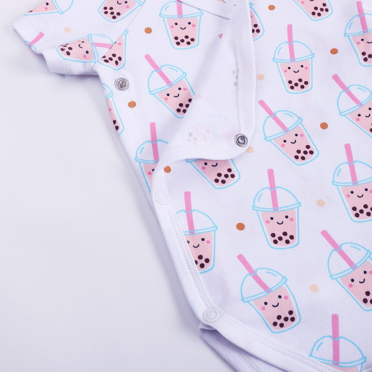 Organic Cotton Baby Onesie - Boba Boba Collection - The Wee Bean