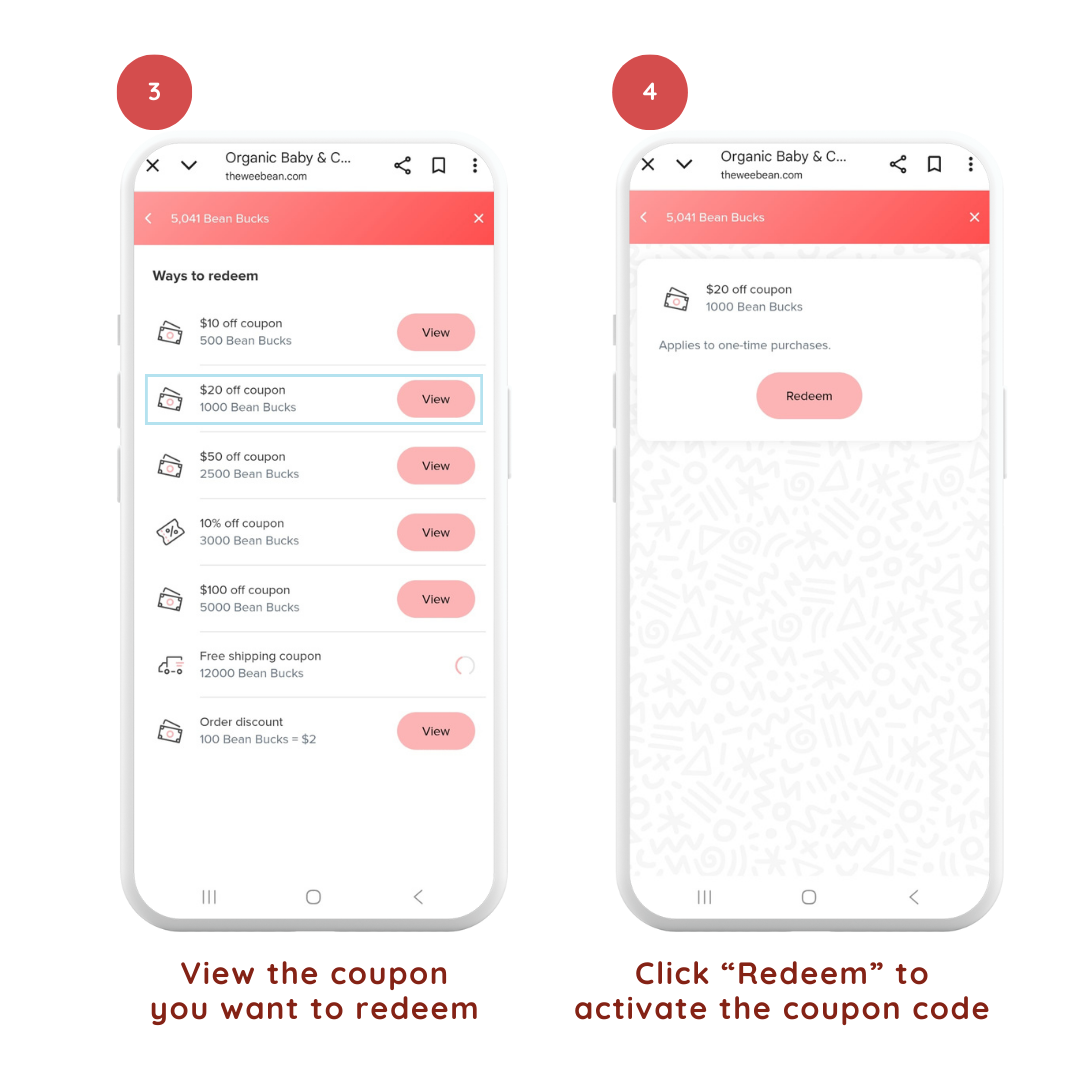 Next Beans Discount Code Menu