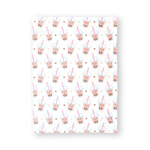the wee bean minky fleece blanket in boba 