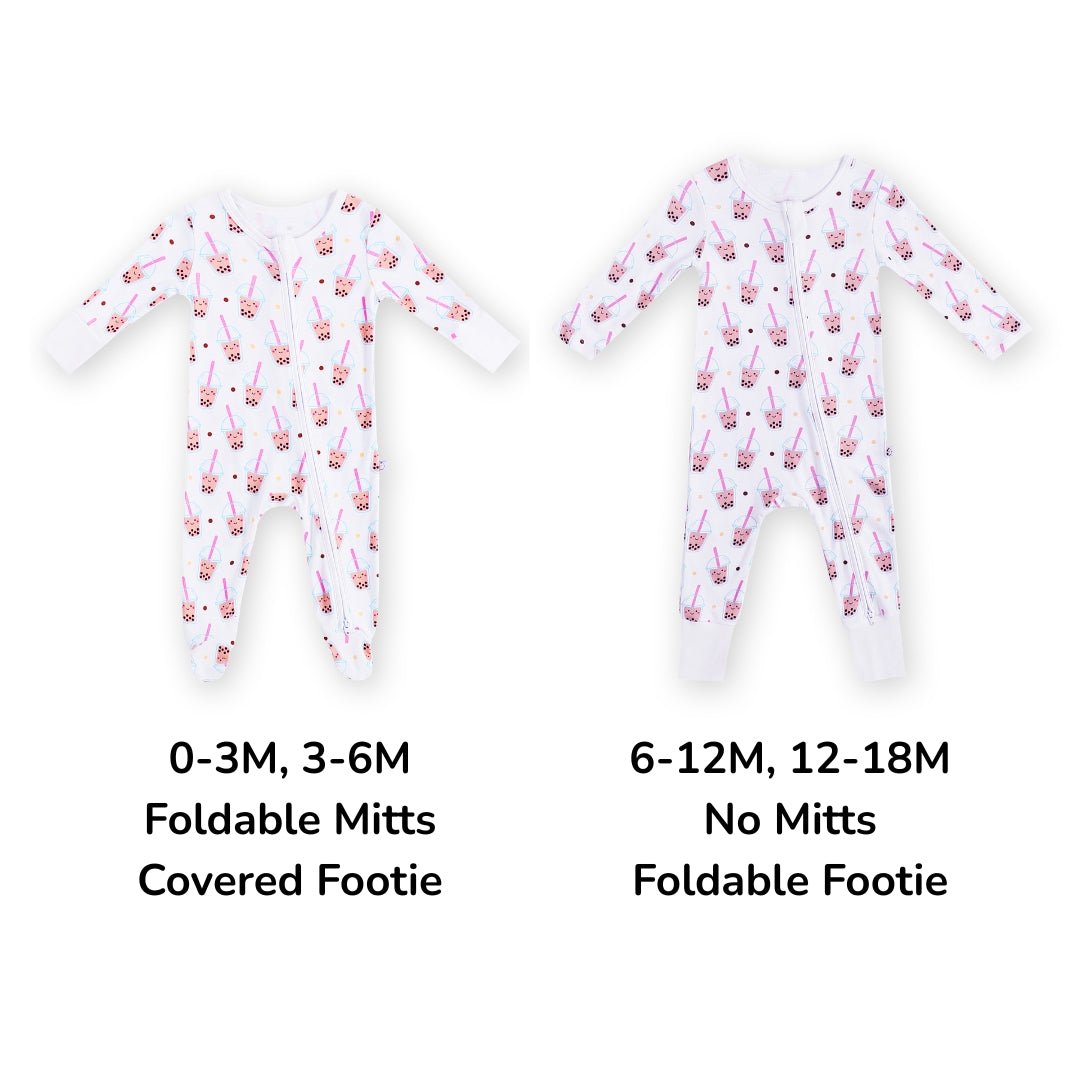 the wee bean boba zip bamboo romper convertible and foldable features