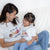 mommy and me matching the wee bean organic cotton t-shirts in we are all human beans