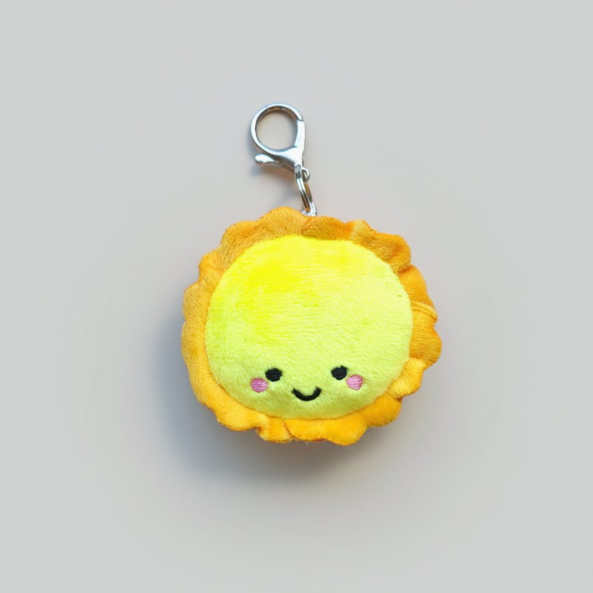 the wee bean cute egg tart bag charm front