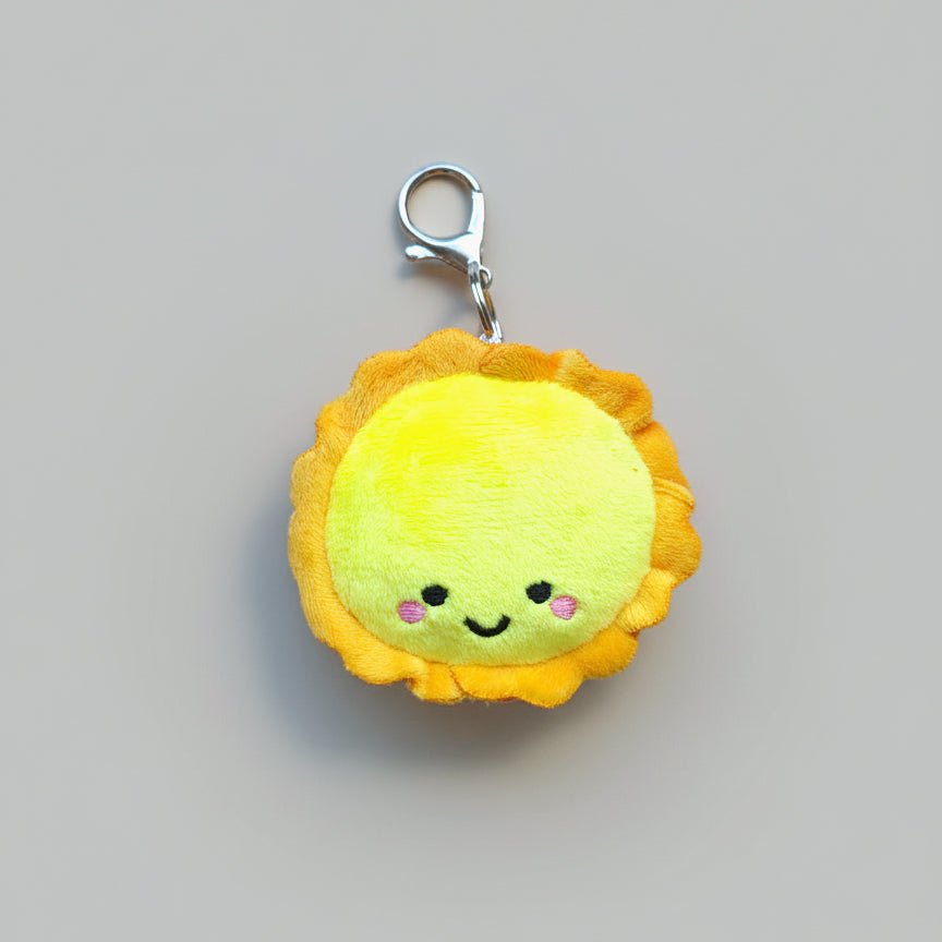 the wee bean cute egg tart bag charm front