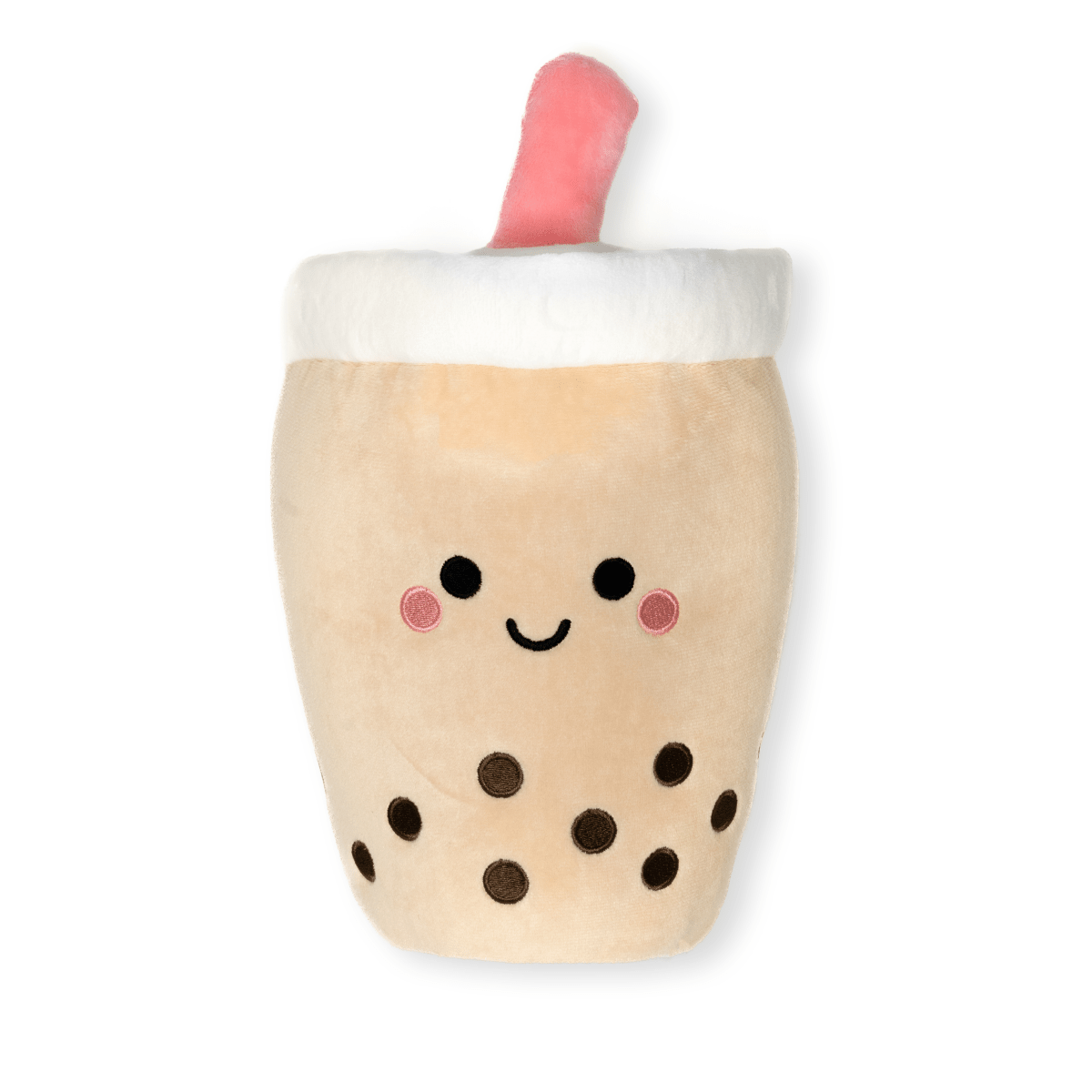 the wee bean boba milk tea snuggles gift set with boba plushie, boba minky fleece blanket in gift set