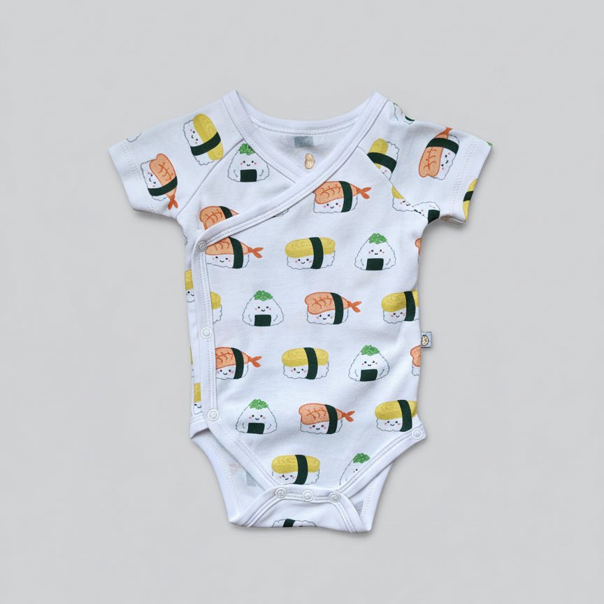 Organic Cotton Baby Onesie Sushi The Wee Bean