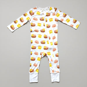 Bamboo Convertible Zip Romper - Dim Sum