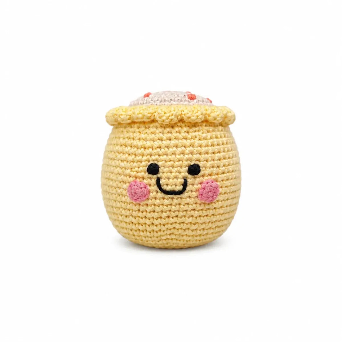 the wee bean handmade organic ctton yarn dolls in dim sum siu mai 