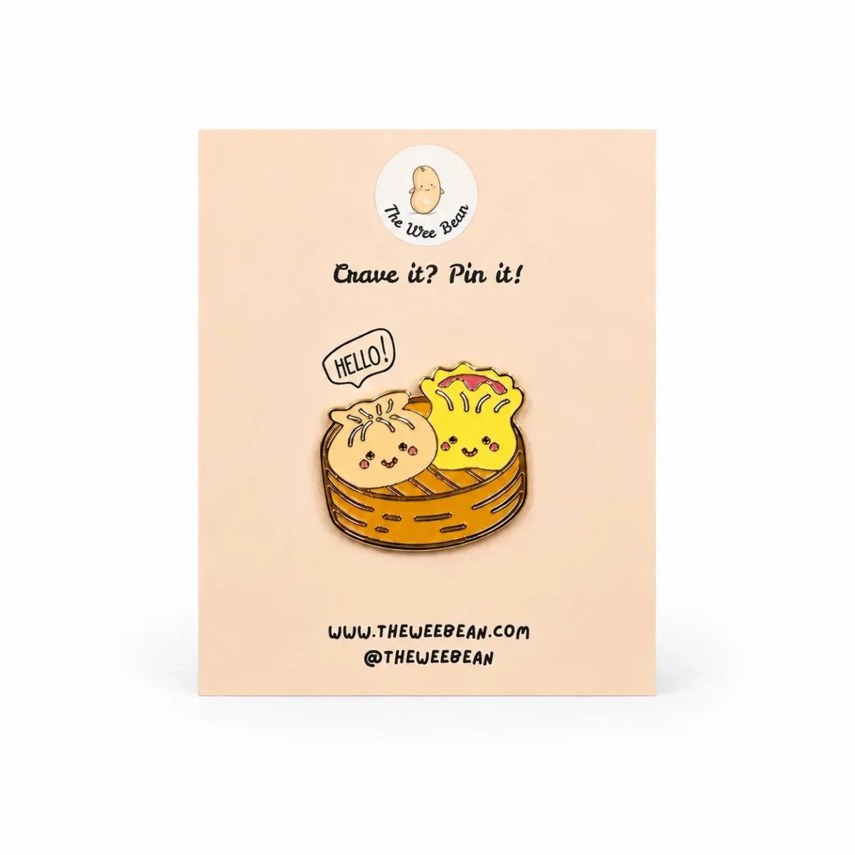 Dim Sum enamel pin by the wee bean