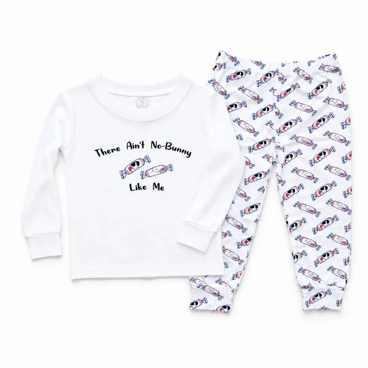 the wee bean bamboo organic cotton toddler kids pajamas in Rabbit Bunny Candy