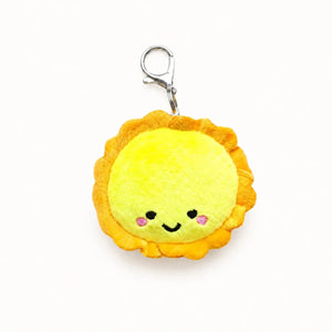 the wee bean cute egg tart bag charm front