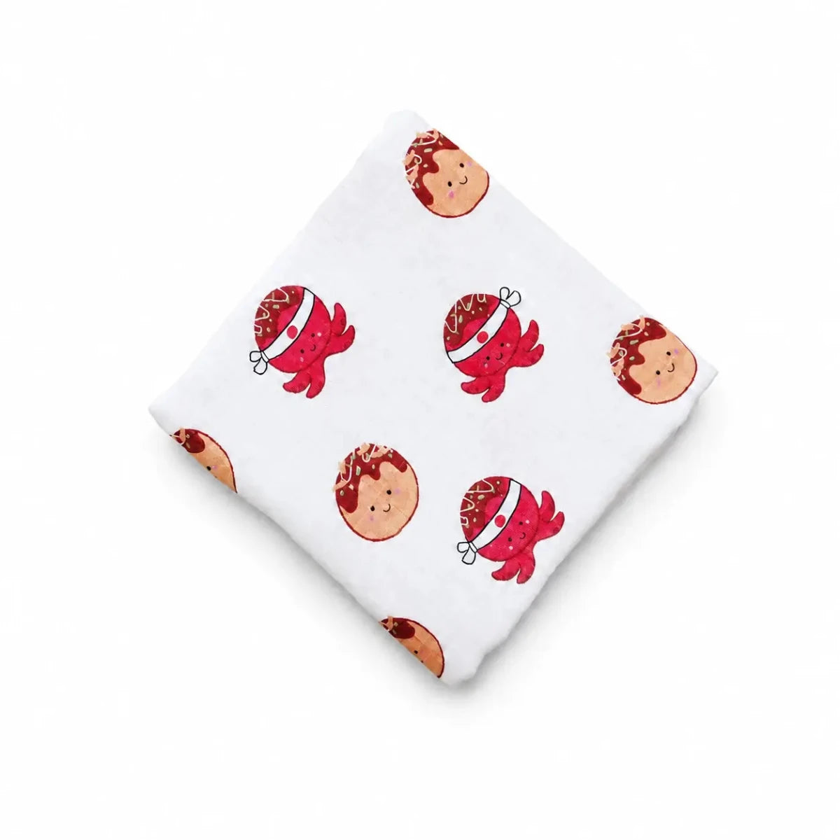 the wee bean organic cotton bamboo super soft swaddle in takoyaki