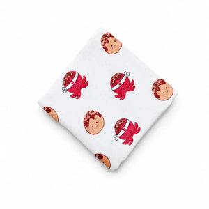 the wee bean organic cotton bamboo super soft swaddle in takoyaki