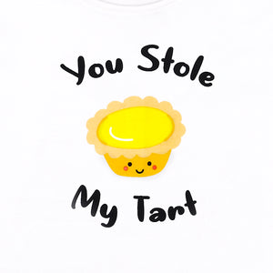 the wee bean organic cotton kids toddler tee t-shirt in you stole my tart