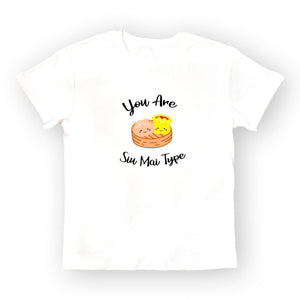 the wee bean organic cotton super soft adult women teen t-shirt in dim sum you are all that and siu mai