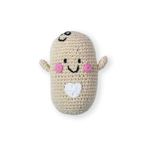 the wee bean fair trade rattle doll bean