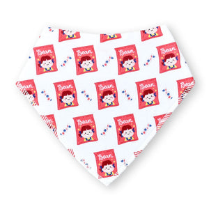 the wee bean organic cotton baby bandana drool bib set in japan milky candy peko chan