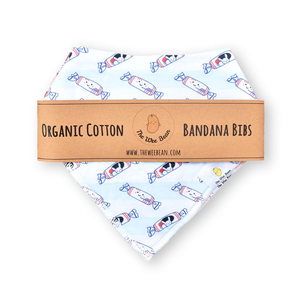the wee bean eco-friendly plastic free sustainble packaging for organic cotton bibs