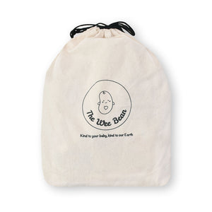 the wee bean eco-friendly sustainable cotton drawstring bag