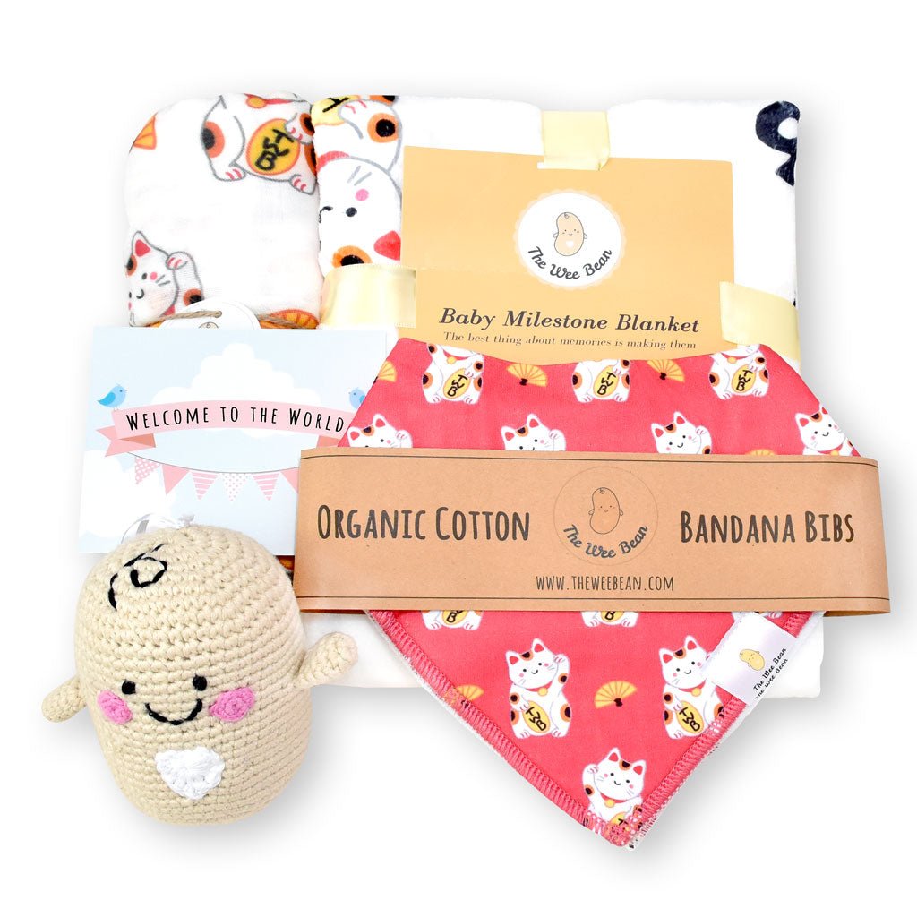 Welcome Baby Gift Set - Maneki Neko | The Wee Bean