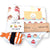 the wee bean organic and sustainable baby gift set blankets and bibs in takoyaki taste of Japan